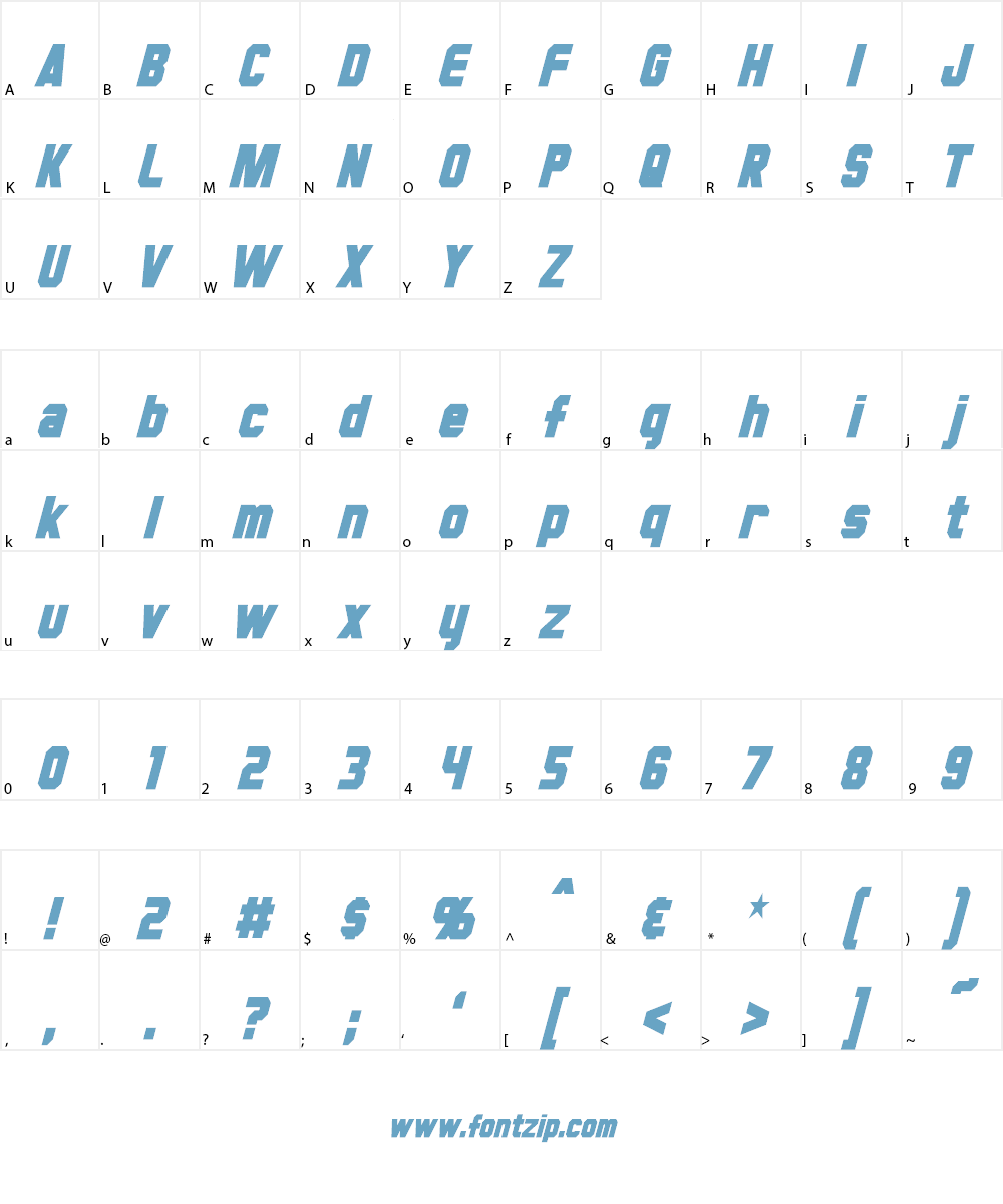 Hauser Font Character